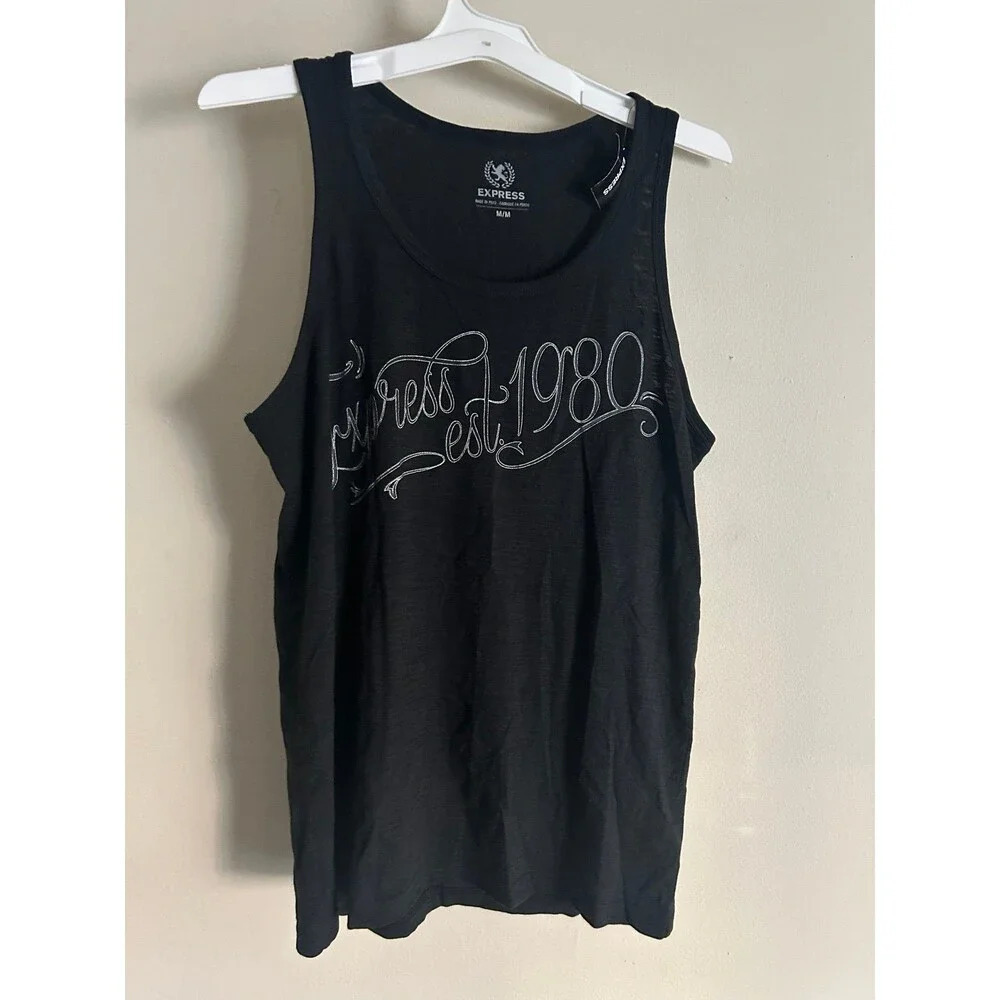 NWT! Express Tank Top Women’s size M Black NOS